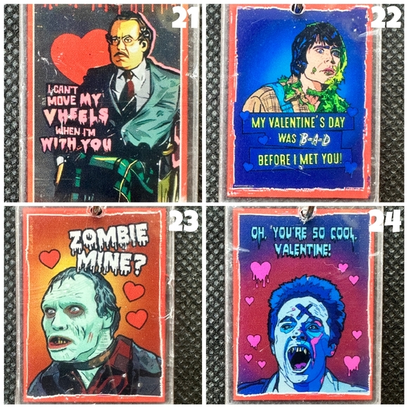 Creepy Valentines Card KBK Acrylic Keychains - Picture 6 of 8